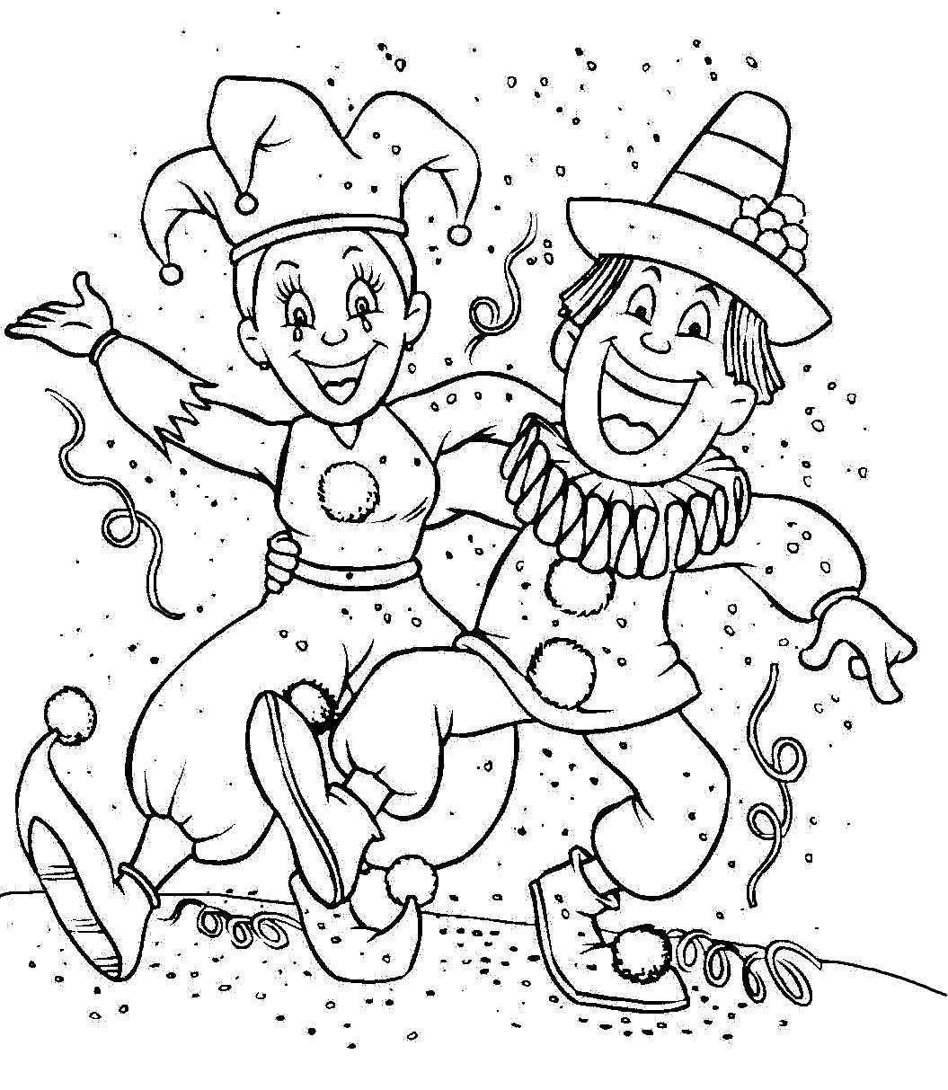 Afbeeldingsresultaat Voor Carnaval Colouring Pages Carnaval Thema Carnaval Kleurplate