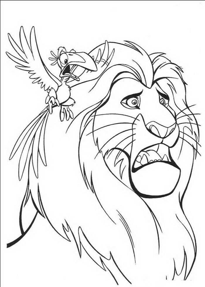Kleurplaat Lion King Of De Leeuwenkoning Mufase En Zasu Leeuwenkoning Kleurplaten Man