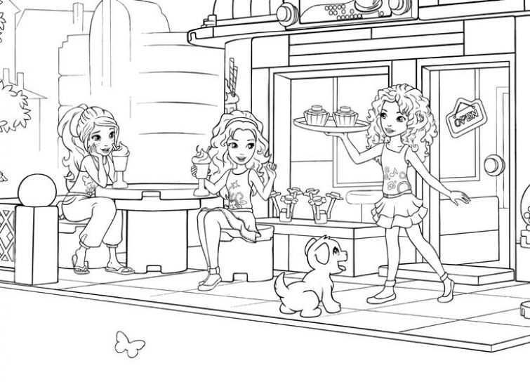 The Power Of Friendship Lego Friends Coloring Pages Kleurplaten Lego Friends Lego