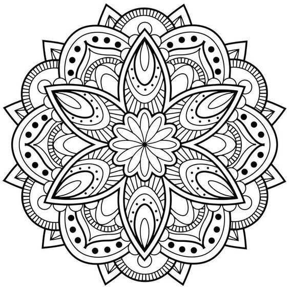 Mindfulness Mandala Kleurplaat Mandala Kleurplaten Boek Bladzijden Kleuren Bloemen Kl