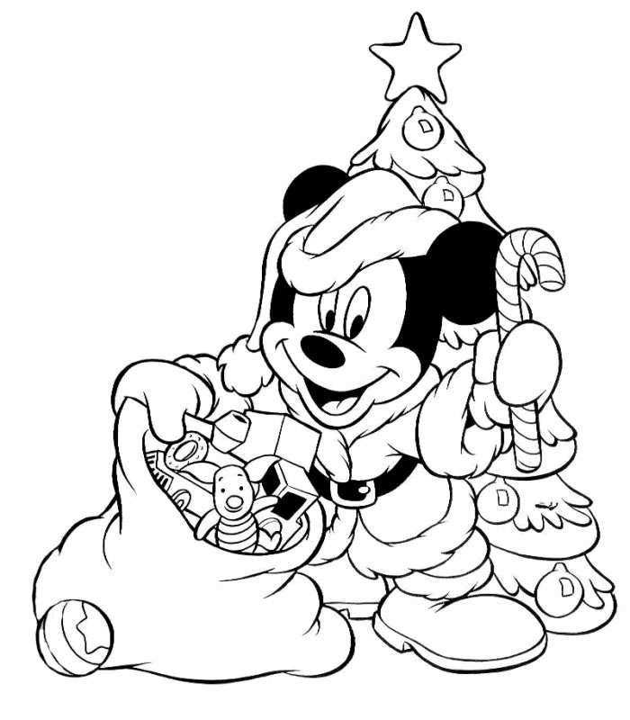Disney Coloring Pages Mickey Mouse As Santa Christmas Coloring Page Mickey Mouse Colo