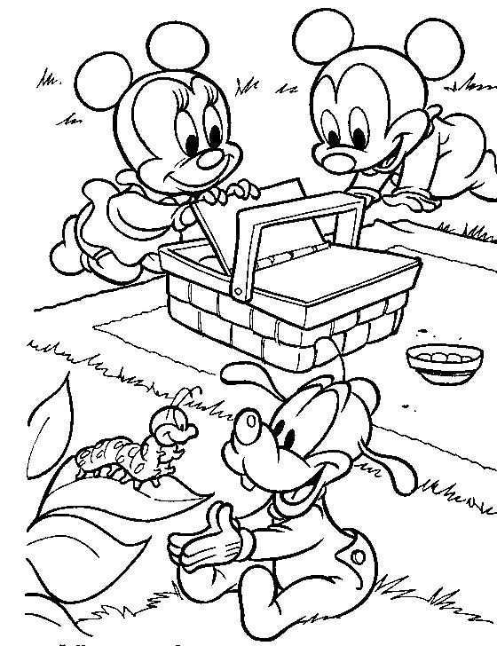 Baby Mickey Mouse And Minnie Mouse Coloring Pages Minnie Mouse Coloring Pages Baby Co