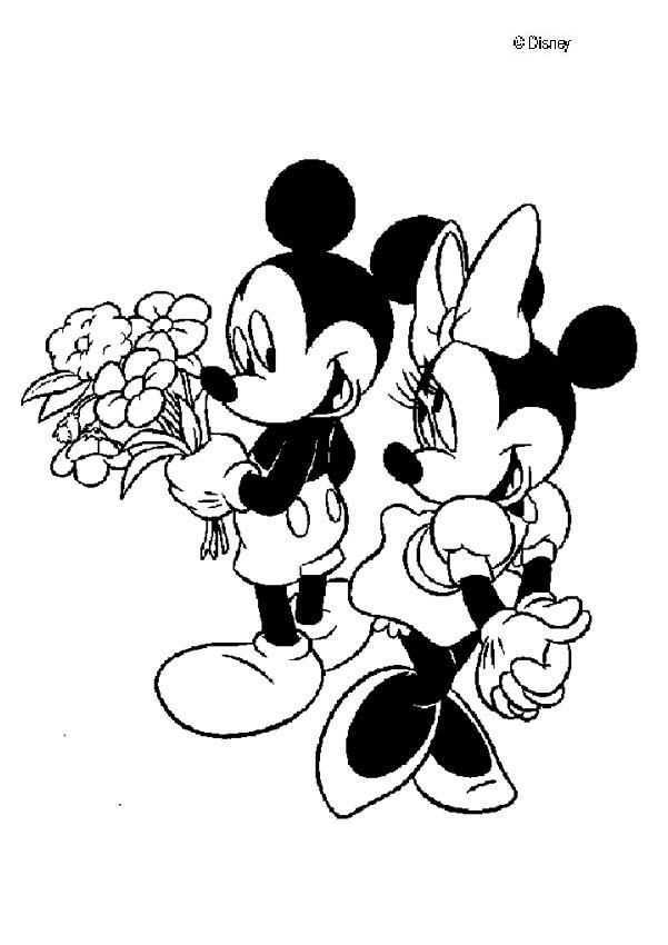 Mickey And Minnie Mouse Mickey Mouse Coloring Pages Mickey Mouse And Minnie M Mickey