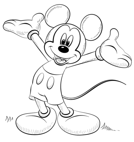 Mickey Mouse Coloring Page From Mickey Mouse Category Select From 25683 Printable Cra