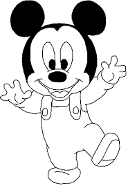 Resultado De Imagen De Mickey Mouse Bebe Dibujos De Mickey Bebe Dibujos Para Colorear