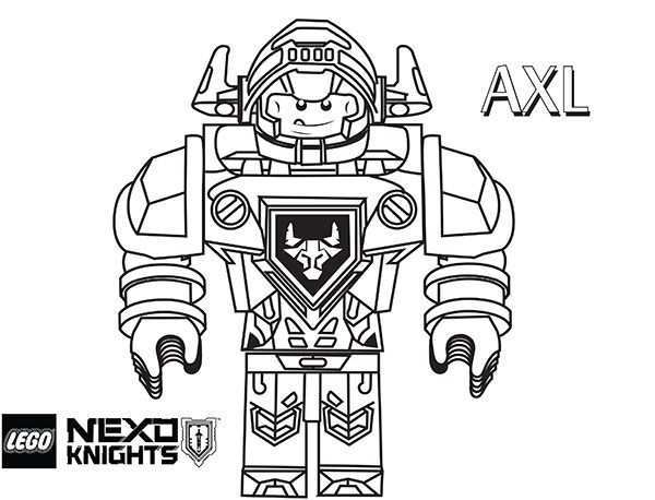 Axl Lego Nexo Knights Coloring Page Lego Coloring Pages Lego Coloring Coloring Pages