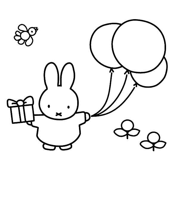 Pin Op Miffy Coloring Pages
