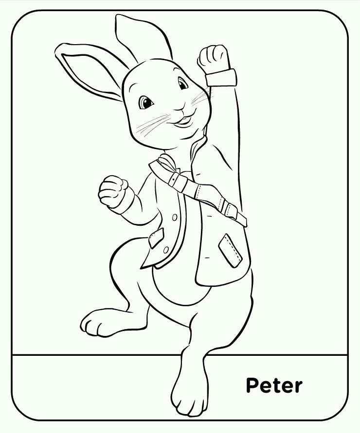 Pin Van Evi Op Peter Rabbit Kleurplaten Peter Rabbit Konijn
