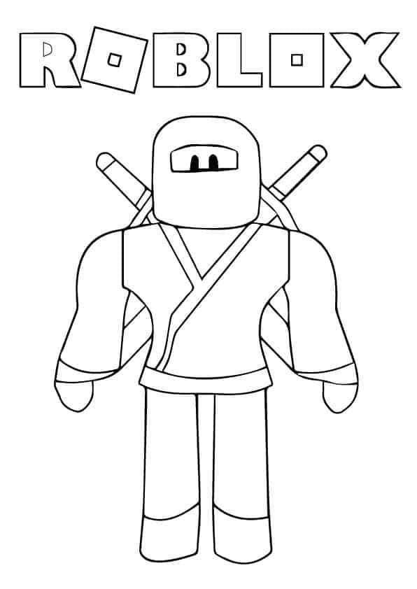 Roblox Ninja Coloring Page Available As A Free Download Roblox Robloxcoloring Colorin