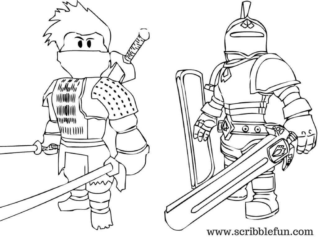 Roblox Coloring Pages Knight And Ninja Free Coloring Pages Minecraft Coloring Pages P