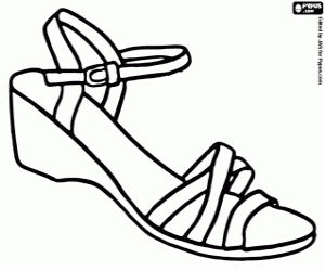 Kleurplaten Schoenen Voor Vrouwen Kleurplaat Schoenen Schoenenwinkel Kleurplaten