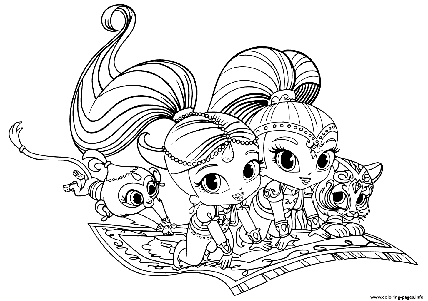 Grab Your Fresh Coloring Pages Shimmer And Shine For You Http Gethighit Com Fresh Col