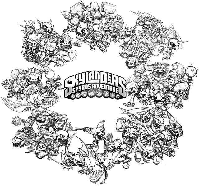 All Skylanders Sketches Coloring Pages Coloring Pages Inspirational Skylanders