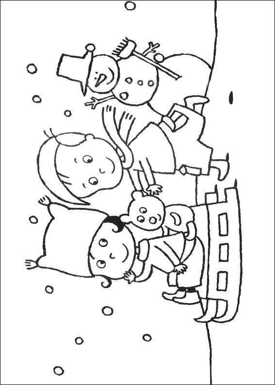Kids N Fun Kleurplaat Kerstmis Meer Spelen In De Sneeuw Kerstmis Kleuren Kleurboek Boek Bladzijden Kleuren
