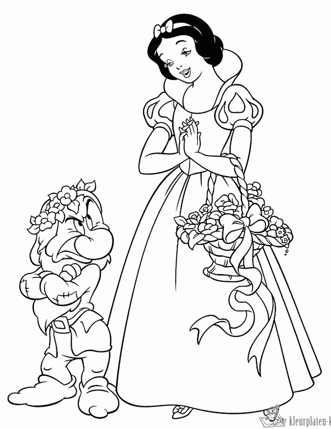Sneeuwwitje Princess Coloring Pages Snow White Coloring Pages Disney Princess Colorin