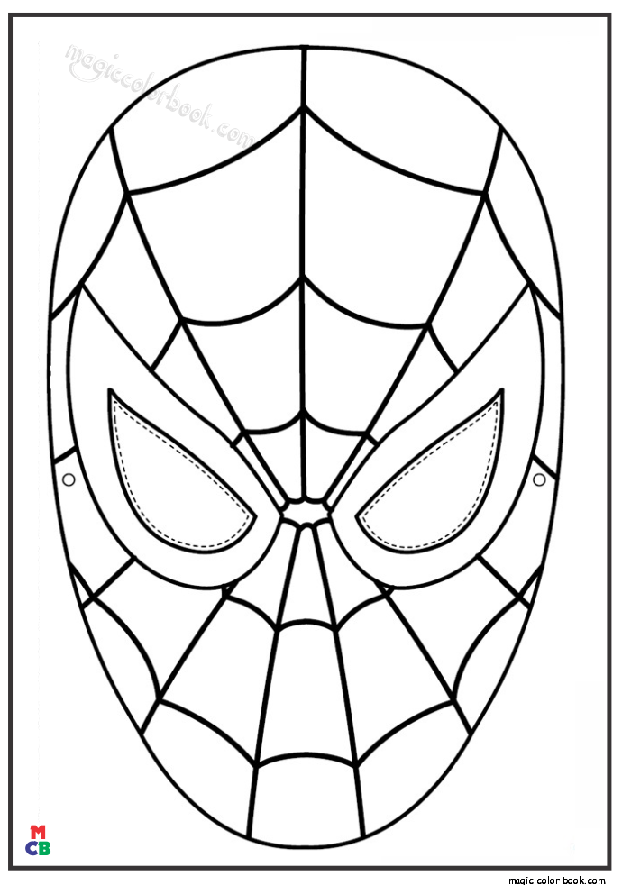 Spiderman Archives Magic Color Book Spiderman Coloring Spiderman Face Spiderman