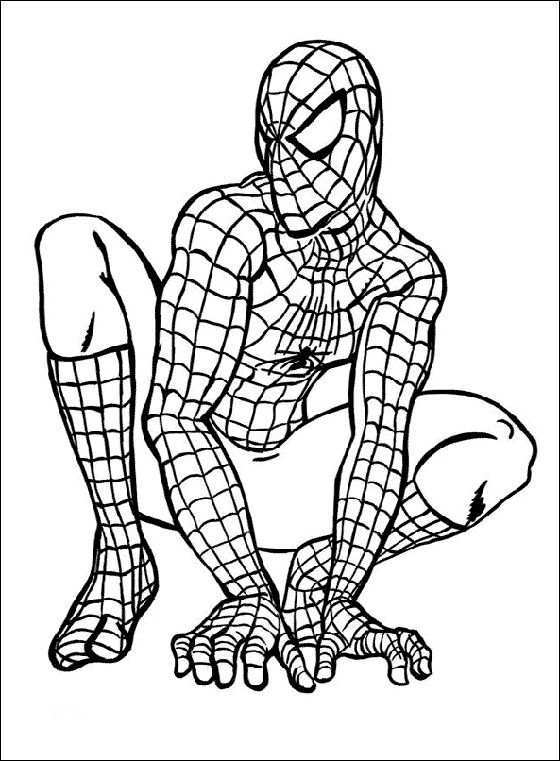 Spider Man Line Drawing For Little Boys Coloring Pages Avengers Coloring Pages Superh