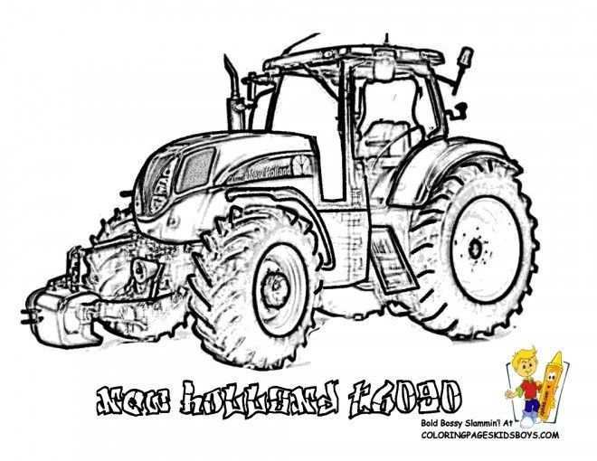 Coloriage Tracteur New Holland Tractor Coloring Pages Coloring Pages Coloring Pages T