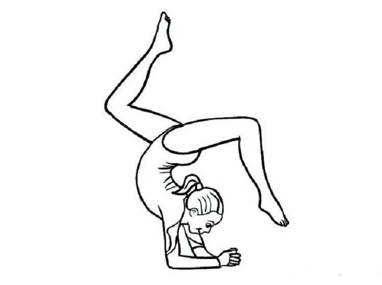 Gymnastics Coloring Pages To Print Mensen Tekenen Meisjes Tekenen Tekenen