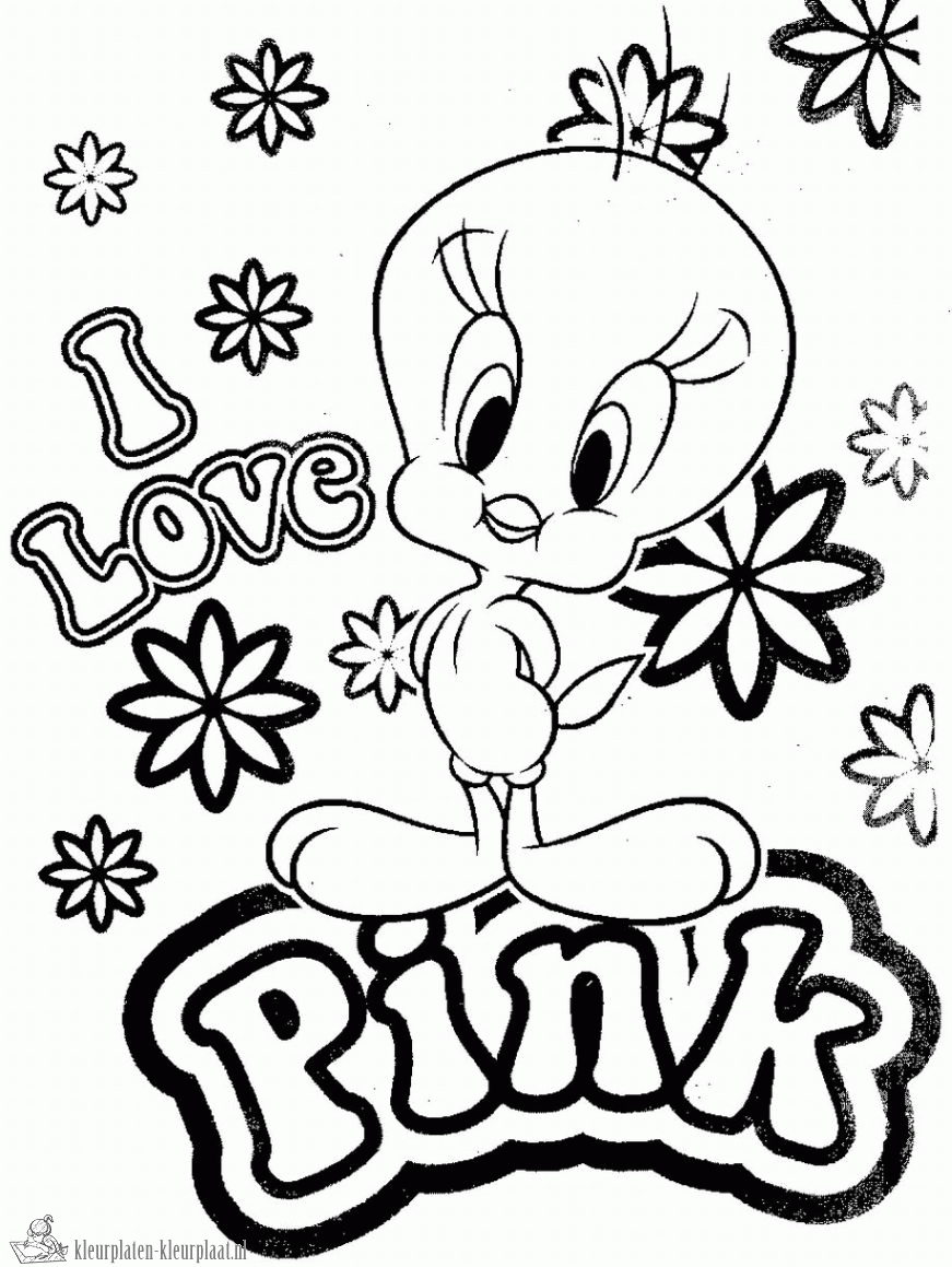 28555 Tweety Kleurplaat Gif 871 1159 Love Coloring Pages Bird Coloring Pages Disney C