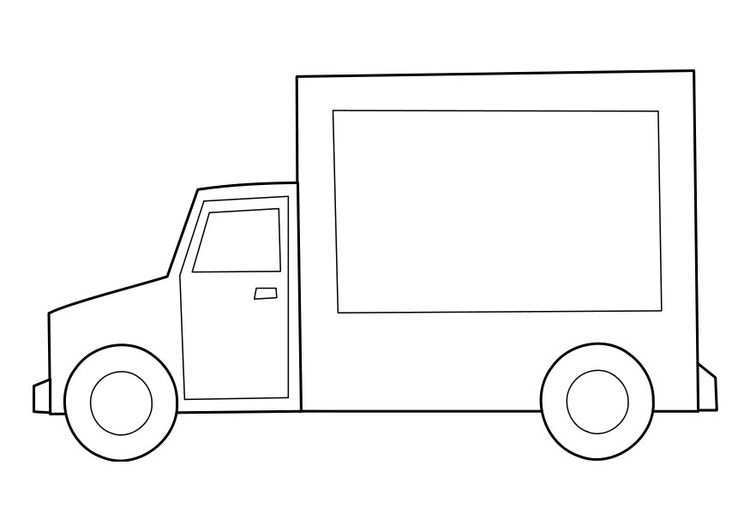 Kleurplaat Vrachtwagen Afb 22847