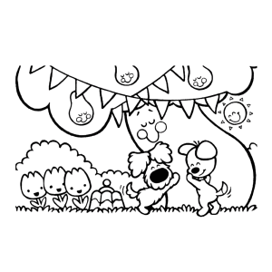 Woezel En Pip Knuffelen Een Boom Cute Coloring Pages Coloring Pages Character