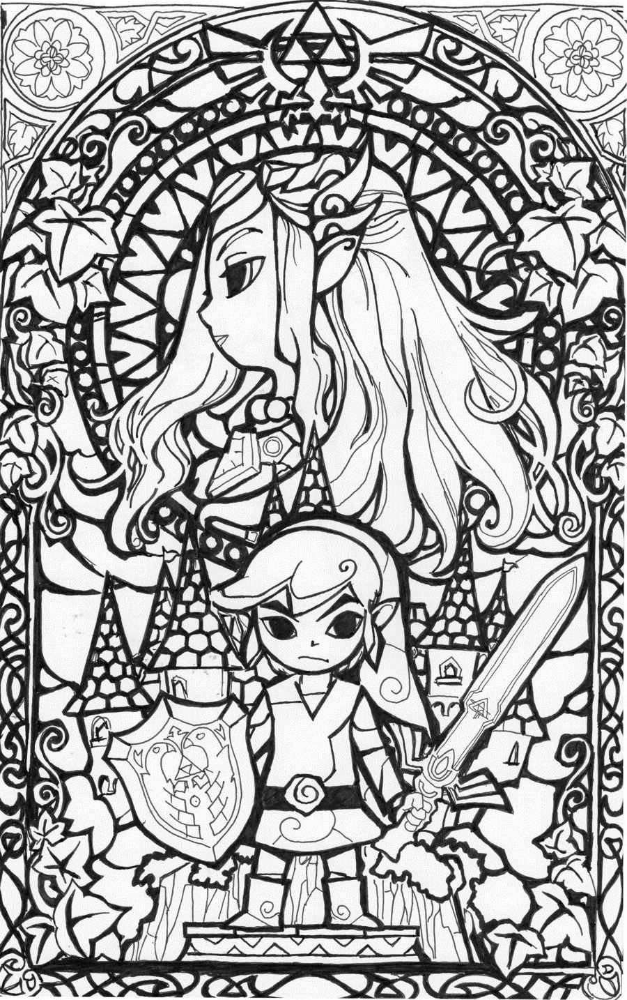 Legend Of Zelda Cool Coloring Pages Coloring Pages Free Coloring Pages
