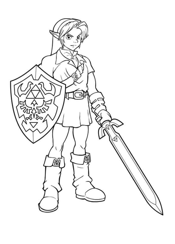 Free Printable Zelda Coloring Pages For Kids Coloring Books Coloring Pages For Kids P