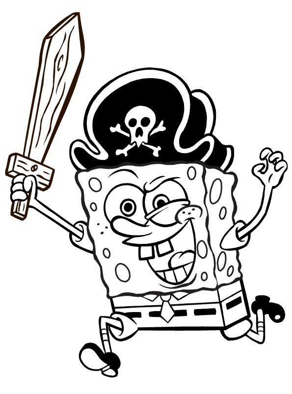 Spongebob Squarepants Spongebob Coloring Pirate Coloring Pages Cartoon Coloring Pages