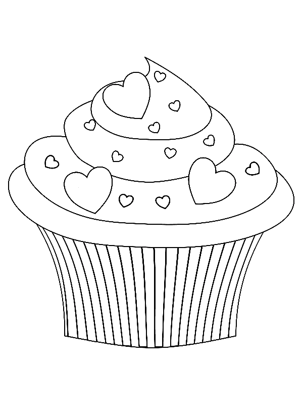 Cupcakes Kleurplaten Cupcake Valentijn Frozen Kleurplaten Kleurplaten Verjaardagskale