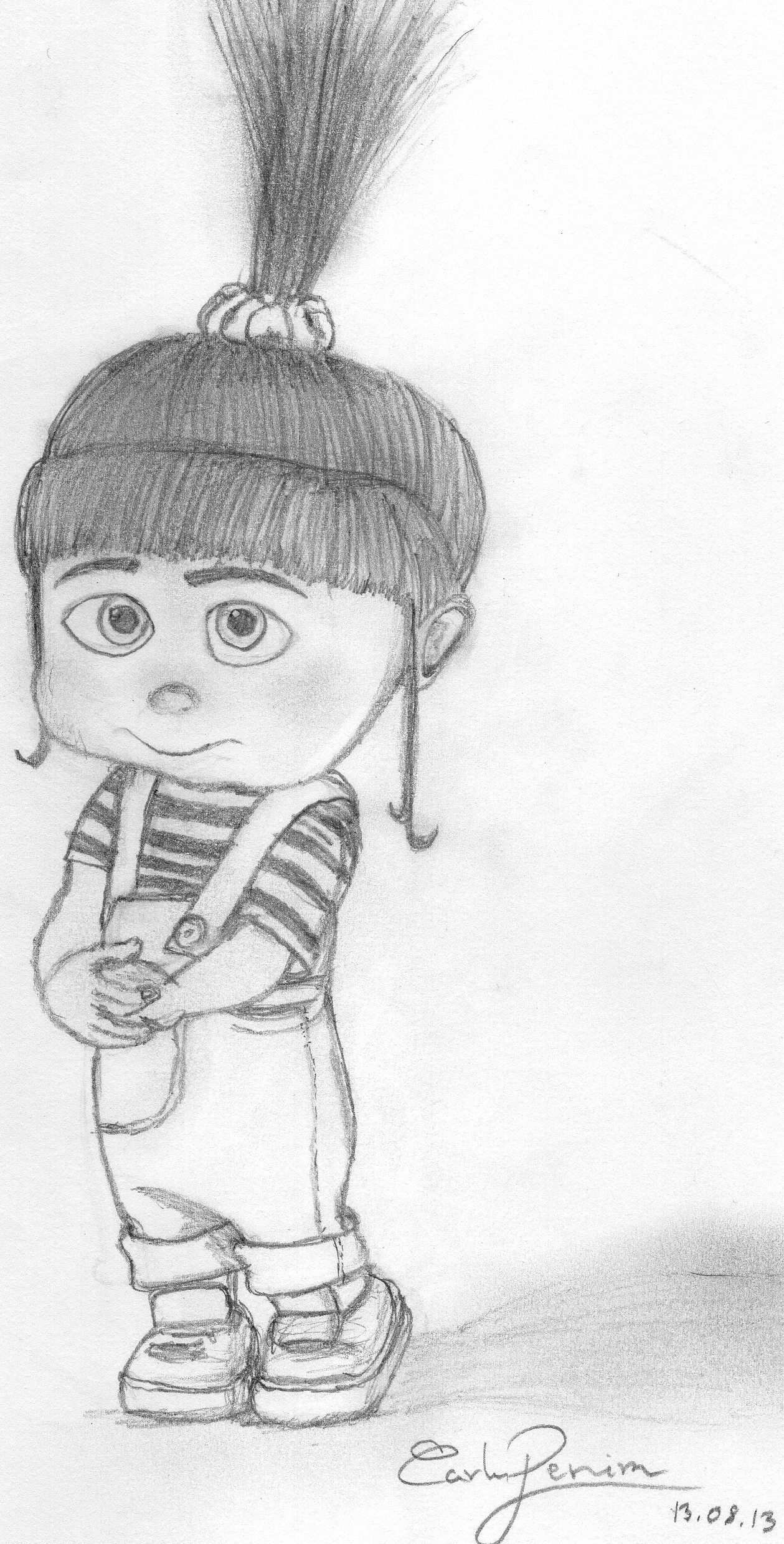 Agnes From Despicable Me Drawing Artcap C 2015 Aug 13 2013 Disney Art Drawings Cute C