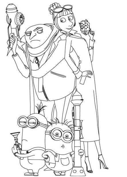 Free Despicable Me 2 Coloring Pages Mojosavings Com Minion Coloring Pages Cute Colori