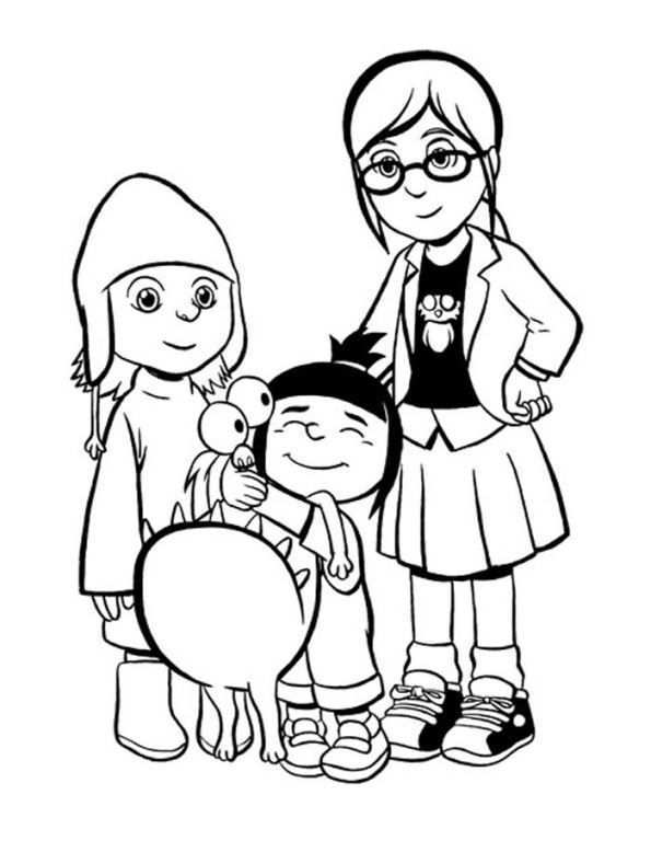 Despicable Me Margo Coloring Pages Minion Coloring Pages Coloring Books Cartoon Color