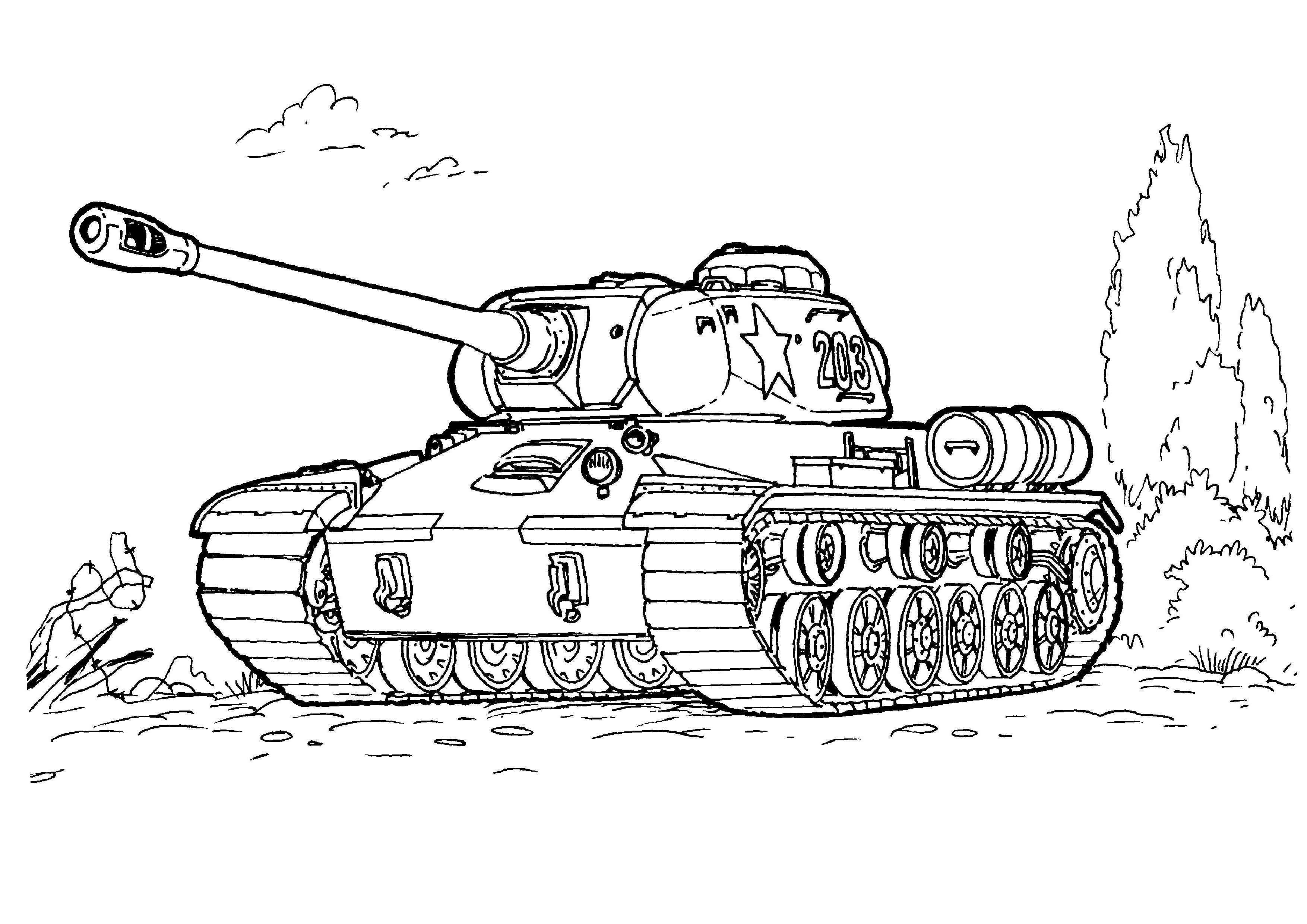 Army Tank Coloring Pages 4 Kleurplaten Voor Kinderen Kleurplaten Voor Kinderen