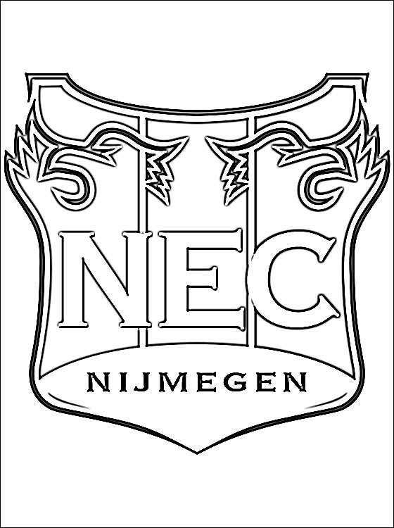 N E C Logo Kleurplaat Gratis Kleurplaten