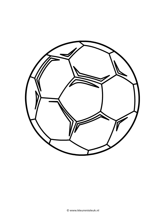 Bal Voetbal Tekenen Voetbal Kleurplaten