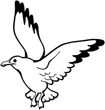 Flying Seagull Coloring Page Gratis Kleurplaten Kleurplaten Dieren Kleurplaten