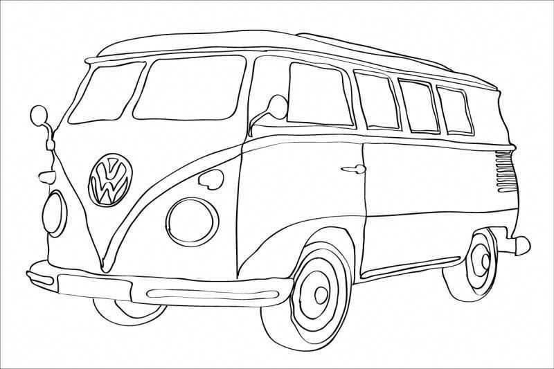 Dibujos De Combis Imagui Print Vwbrasiliaart Vw Art Volkswagen Coloring Pages