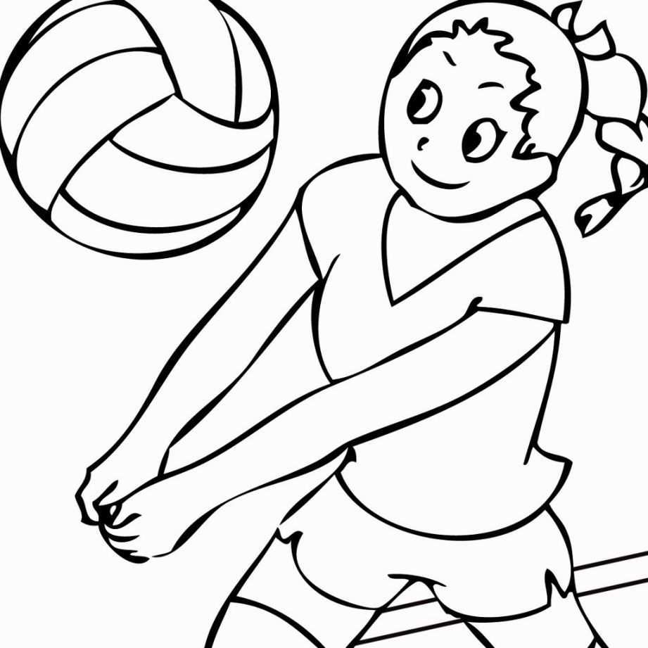 Volleyball Coloring Pages Sports Coloring Pages Coloring Pages Free Coloring Pages