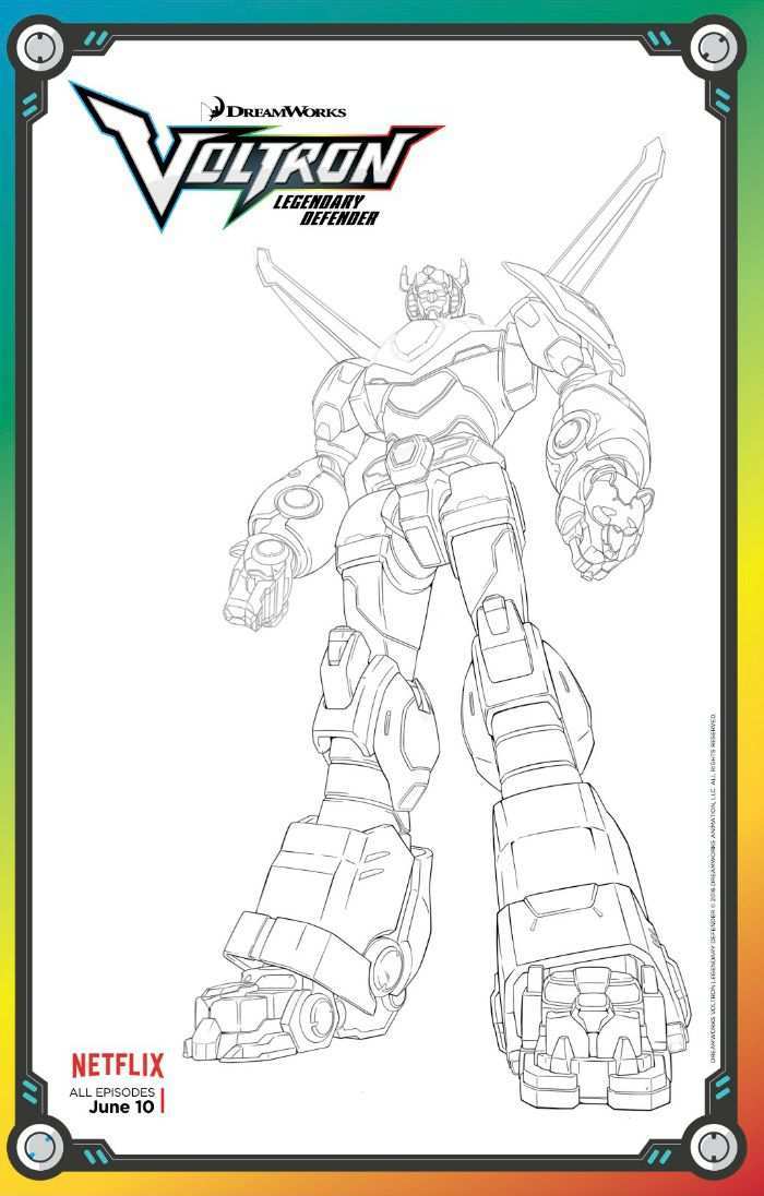 Free Voltron Legendary Defender Coloring Page Lion Coloring Pages Coloring Pages Supe