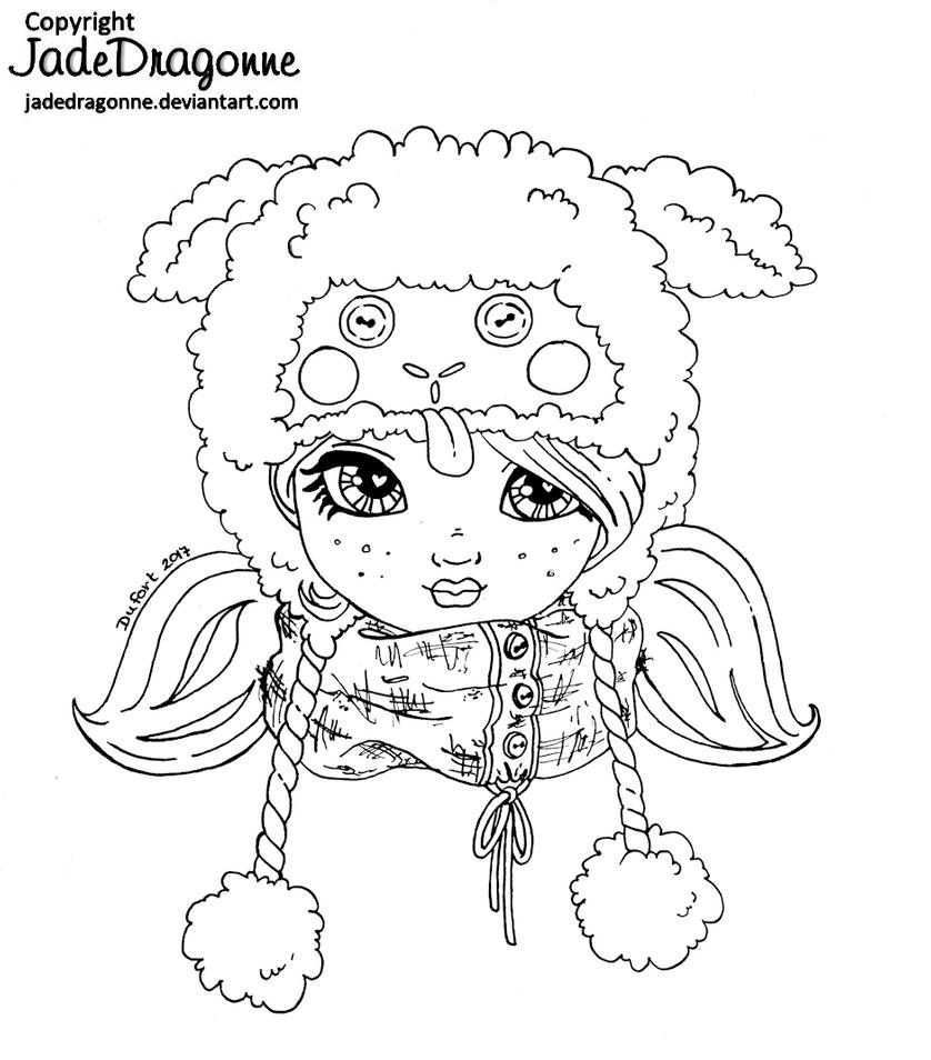 Little Lamb Hat Lineart By Jadedragonne On Deviantart Digitale Stempels Digi Stempels