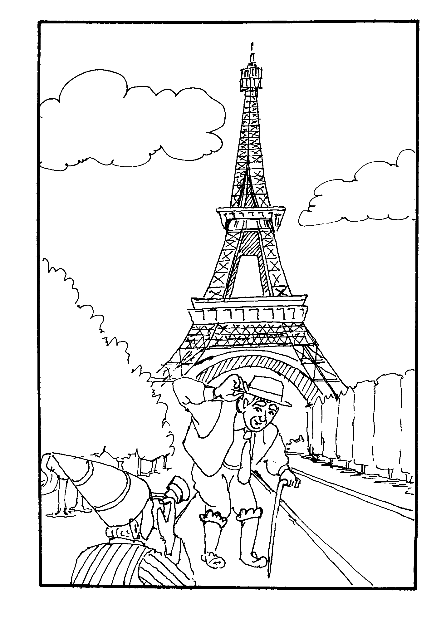 Eiffel Tower Coloring Pages 360coloringpages Coloring Pages Free Coloring Pages Free