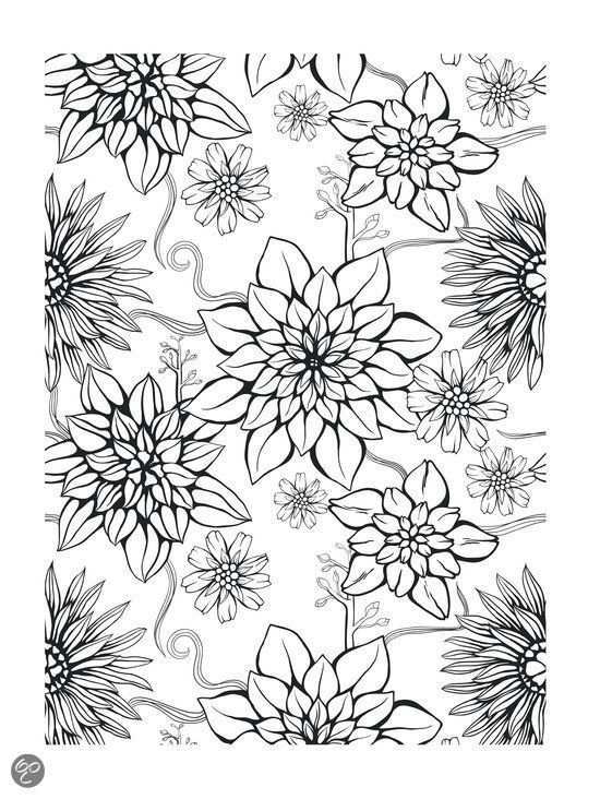 Coloring Page Flowers Kleurboek Mandala Kleurplaten Kleurplaten