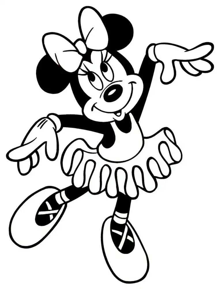 Minnie Mouse Kleurplaten Disney Kleurplaten Minnie Mouse