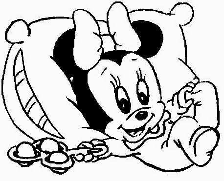 Riscos Da Minie E Mickey Baby Desenho Do Pluto Mickey Baby Mickey