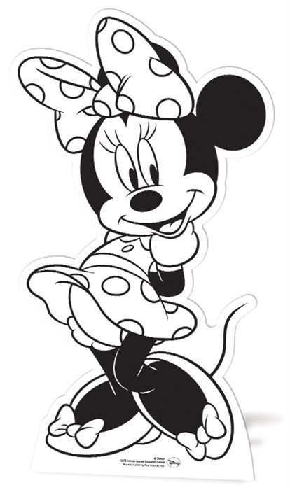 Minnie Mouse Colour In Standup 92cm Minnie Mouse Coloring Pages Minnie Mouse Drawing