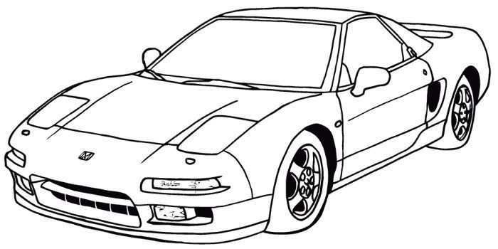 Coloring Pages Honda Cars Acura Nsx Honda Coloring Page Ausmalbilder Ausmalen Bilder