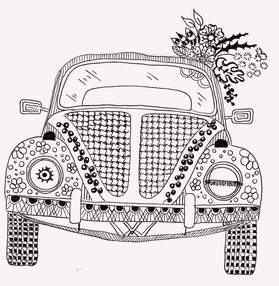 Efie Goes Zentangle Ben Kwok Volkswagen Gratis Kleurplaten Mandala Kleurplaten Kleurp