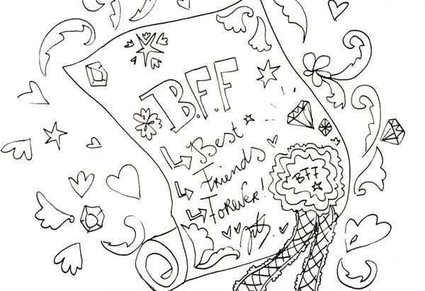 Bff Tekening Tekenen Bff Doodles