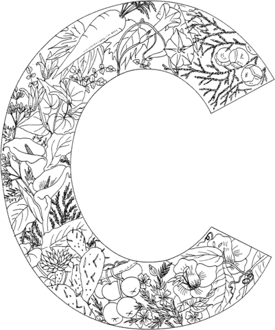 Letter C Coloring Page Free Printable Coloring Pages Alphabet Coloring Pages Coloring Letters Letter C Coloring Pages